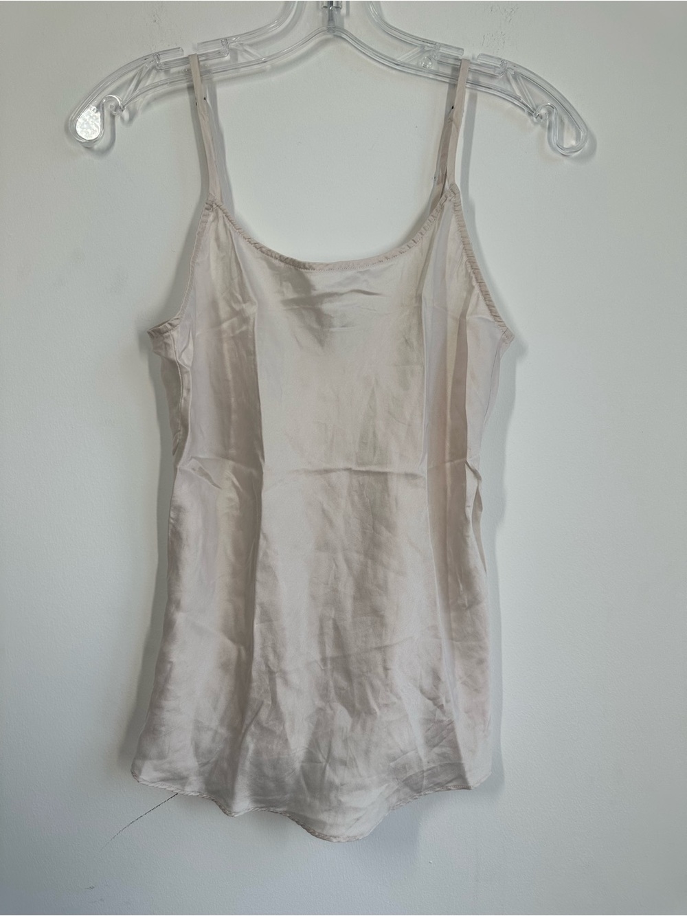 GINIA 100% Silk Camisole Tank Top Ivory Champagne AU 10 / US 6 - Picture 2 of 7